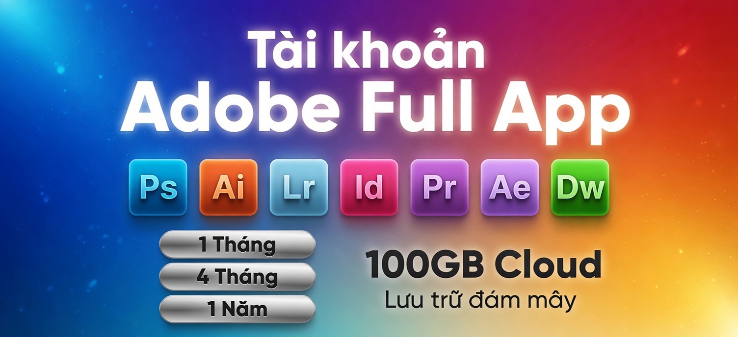 Tài Khoản Adobe Creative Cloud All Apps
